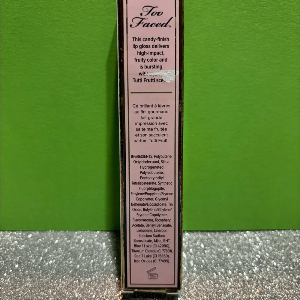 BNIB! Discontinued! HTF! Too Faced Tutti Frutti Lip Glaze - Deep Purple